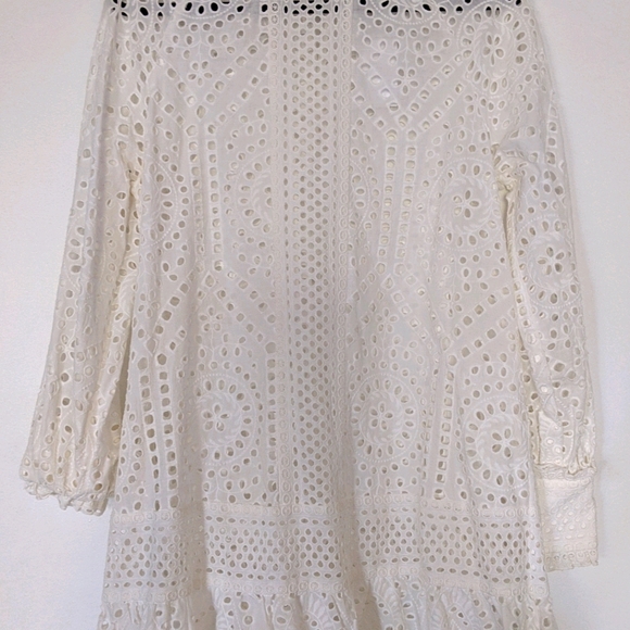 Beautiful White victorian dress (needs slip) - Picture 1 of 7